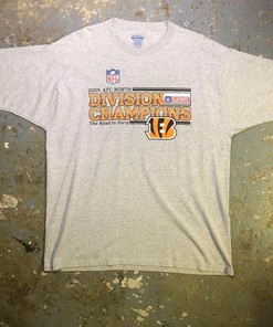 Vintage Cincinnati Bengals Hoodie Sweatshirt - Commemorative 2005 AFC Champions Edition