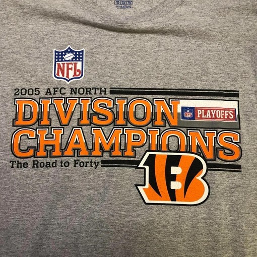 Vintage Cincinnati Bengals Hoodie Sweatshirt - Commemorative 2005 AFC Champions Edition - Image 2