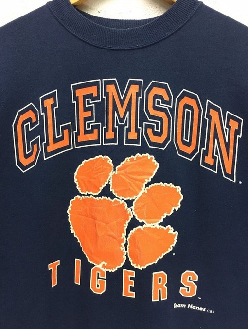 Vintage Clemson Tigers Sweater - Clemson Sweatshirt, Crewneck, T-Shirt, Hoodie - Image 2