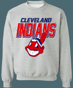 Vintage Cleveland Guardians Chief Wahoo Crewneck Hoodie Shirt - Great Gifts for MLB Fans