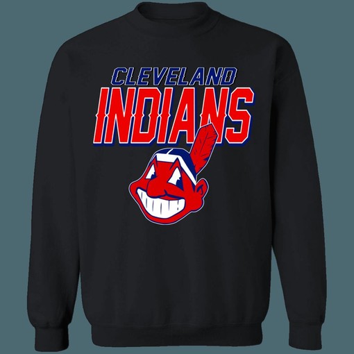 Vintage Cleveland Guardians Chief Wahoo Crewneck Hoodie Shirt - Great Gifts for MLB Fans - Image 4