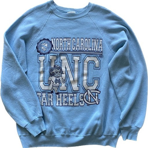 Vintage College (UNC) University of North Carolina Sweatshirt, NCAA Shirt for Carolina Fans and Students