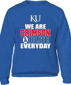 Vintage Crimson And Ku Kansas Jayhawks Sweatshirt with Vintage Ncaa Shirts