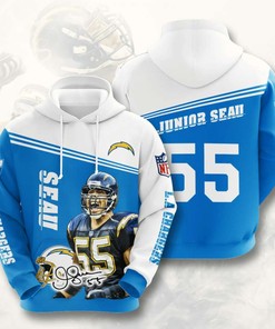 Vintage Custom Sport Design All Over Print 3D Hoodie - Los Angeles Chargers Fans