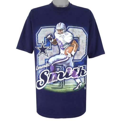 Vintage Dallas Cowboys Emmitt Smith No. 22 T-Shirt with MLB Logo - Unisex Sport Sweatshirt Hoodie Gift