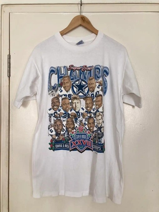 Vintage Dallas Cowboys Superbowl 1993 Tee Sweatshirt Pullover Hoodie Great NFL Fans Gift