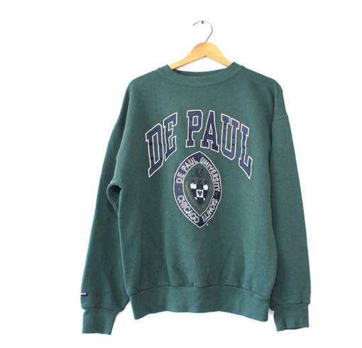Vintage DePaul University Blue Demons Sweatshirt, NCAA Shirts Women, Hoodie, Sport Shirts Unisex
