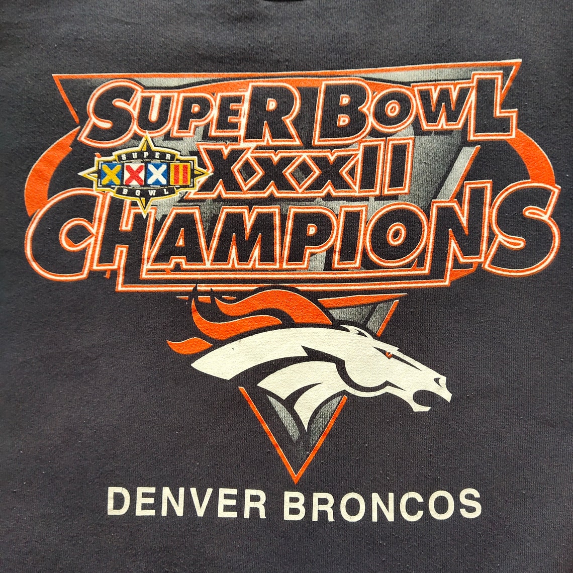 Vintage Denver Broncos Football Super Bowl Champion NFL Sweatshirt Hoodie - Image 2