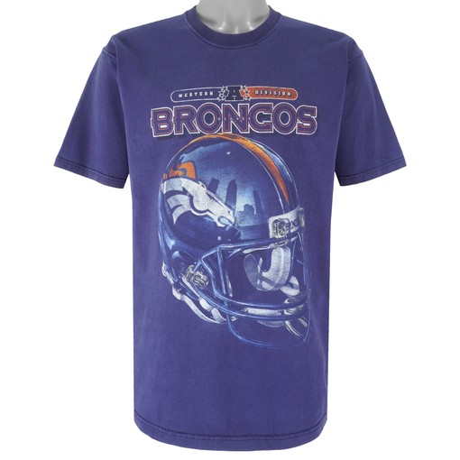 Vintage Denver Broncos Western Division Helmet T-Shirt - Unisex Sport Sweatshirt Hoodie Gift, NCAA T-Shirts
