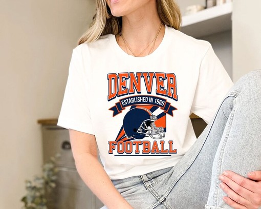 Vintage Denver Football Sweatshirt for NFL Fans with NCAA Shirts for Men and Women - Image 3