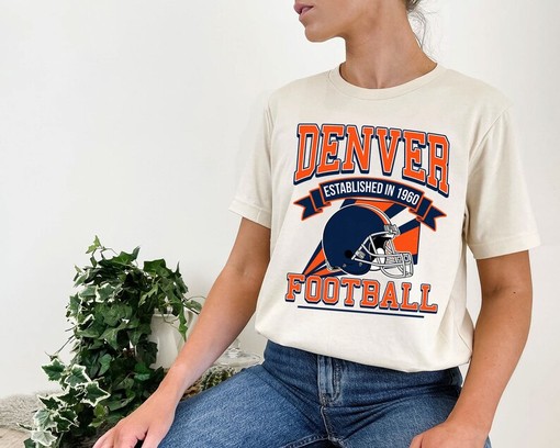 Vintage Denver Football Sweatshirt for NFL Fans with NCAA Shirts for Men and Women - Image 4