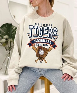 Vintage Detroit Baseball Shirt, Detroit MLB Shirt, Baseball Fan Gifts, Detroit Fan Shirt with NCAA Shirts for Men