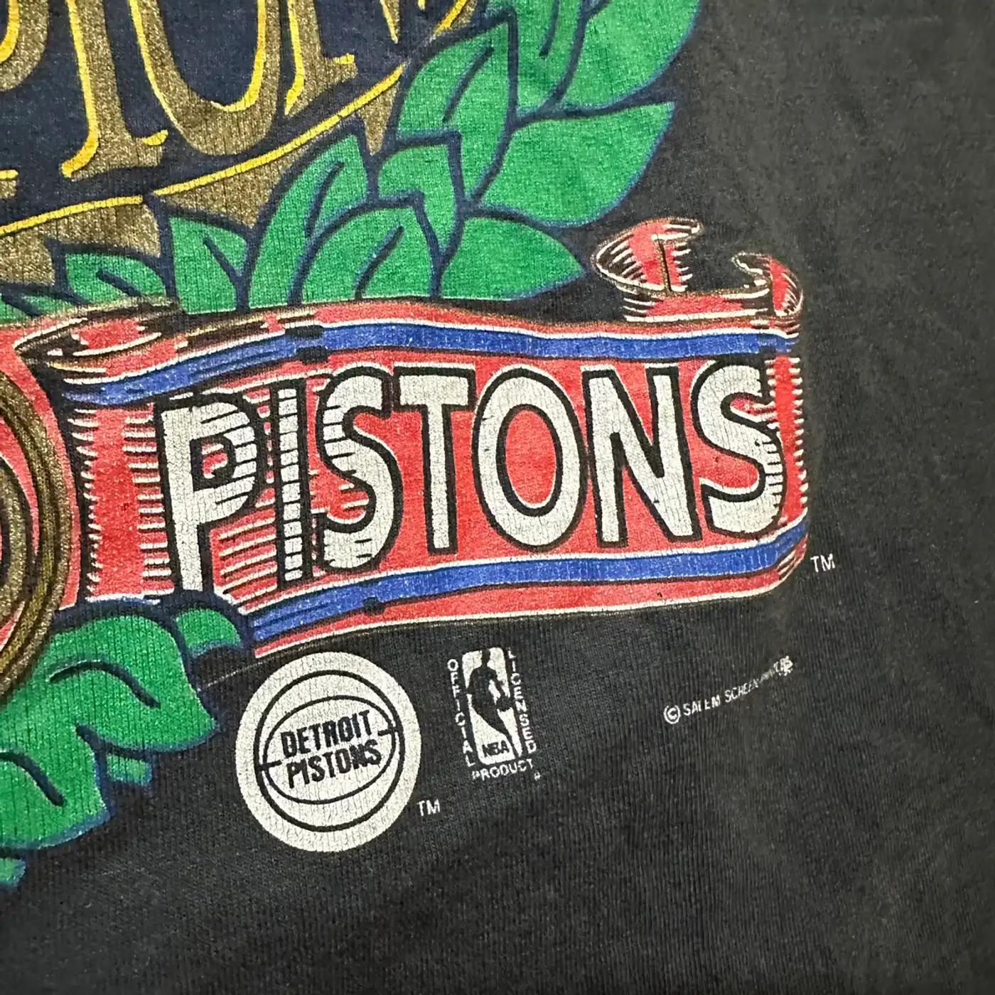 Vintage Detroit Pistons Graphic Sports Sweatshirt Pullover Hoodie for Fans - Image 3