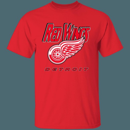 Vintage Detroit Red Wings NHL T-Shirt Sweatshirt Hoodie for Fans - Image 2