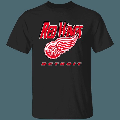 Vintage Detroit Red Wings NHL T-Shirt Sweatshirt Hoodie for Fans - Image 4