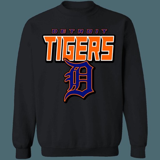 Vintage Detroit Tigers MLB Crewneck Sweatshirt Hoodie Shirt for Baseball Fans. - Image 3