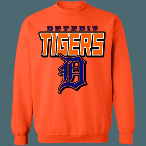 Vintage Detroit Tigers MLB Crewneck Sweatshirt Hoodie Shirt for Baseball Fans. - Image 4