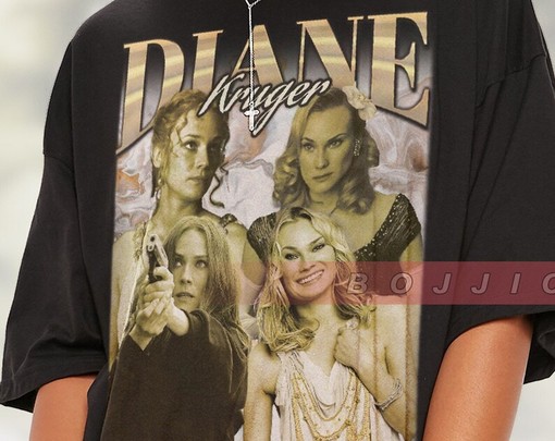 Vintage Diane Kruger Tee - German Actress Fan Shirt - Image 2