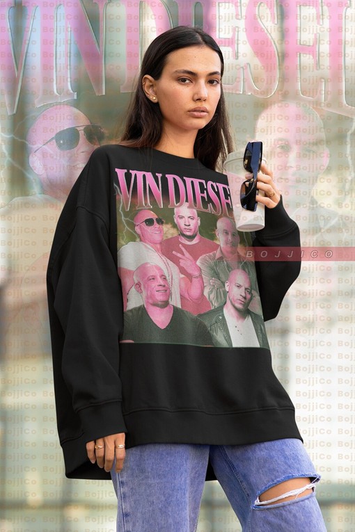 Vintage Dominic Toretto Tee, Vin Diesel Sweatshirt for Men