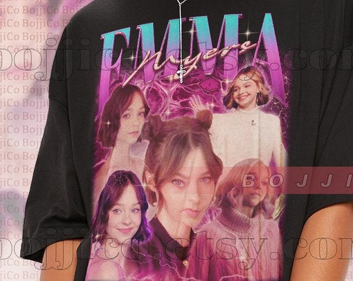 Vintage EMMA MYERS Tee - Homage Tshirt for Fans - Retro 90s Emma Myers Quotes Shirt - Image 2