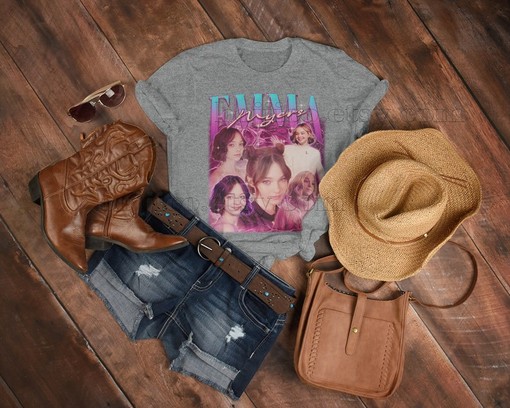 Vintage EMMA MYERS Tee - Homage Tshirt for Fans - Retro 90s Emma Myers Quotes Shirt - Image 3