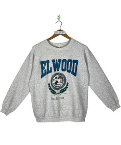 Vintage Elwood Indiana USA Pullover Crewneck for NCAA Fans - Embrace Your State University Heritage
