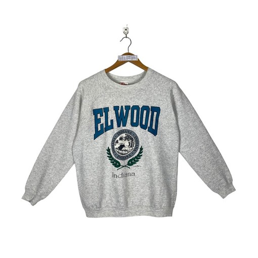 Vintage Elwood Indiana USA Pullover Crewneck for NCAA Fans - Embrace Your State University Heritage