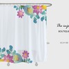 Vintage Flair Disney Flowers Shower Curtain with Spring Plant Bathroom Decor - Unique and Charming Bathroom Decor