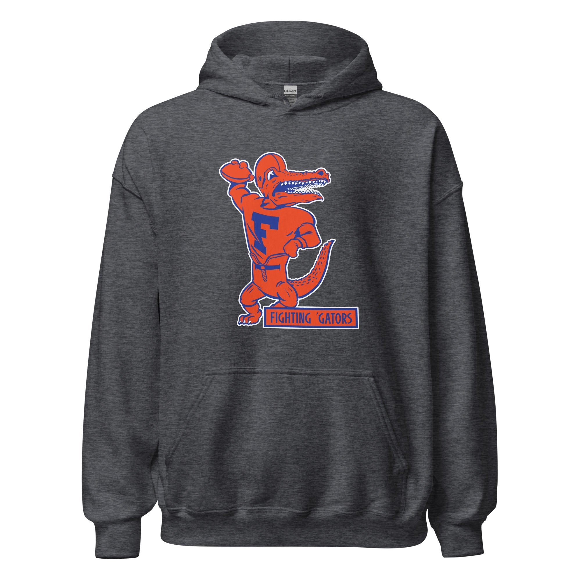 Vintage Florida Gators Football Hoodie Sweatshirt Sport Shirt - 1950's Fighting Gators Art with Retro Style - Image 3