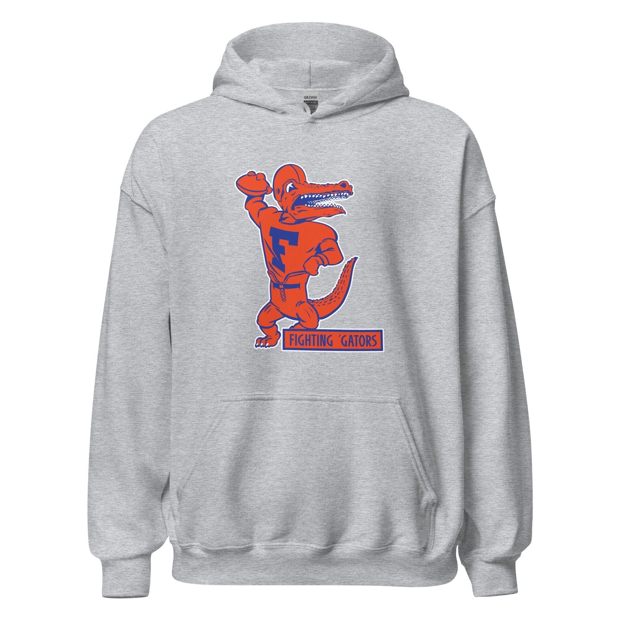 Vintage Florida Gators Football Hoodie Sweatshirt Sport Shirt - 1950's Fighting Gators Art with Retro Style - Image 4