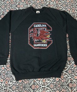 Vintage Fruit of the Loom USC Gamecocks 90s Crewneck Sweatshirt, Hoodie & Shirt Print Reprint Available