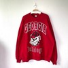 Vintage Georgia Bulldogs Crewneck Sweatshirt and T-Shirt Set - NCAA Shirts for Fans