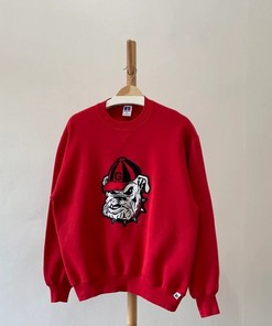 Vintage Georgia Bulldogs Football Crewneck Sweatshirt - College Shirts for Fans
