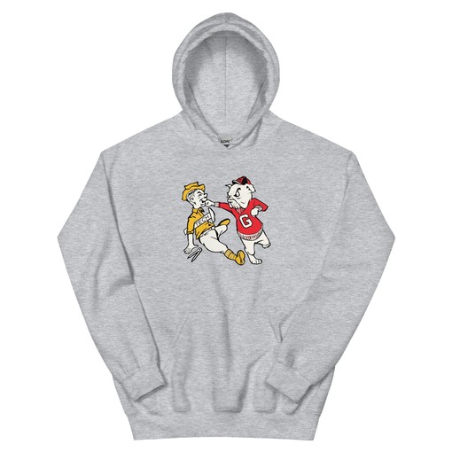 Vintage Georgia Hoodie Sweatshirt Sport Shirt - Mid Century Bulldogs Art, NCAA & College Shirt for Fans.