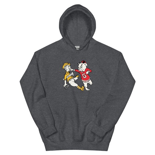 Vintage Georgia Hoodie Sweatshirt Sport Shirt - Mid Century Bulldogs Art, NCAA & College Shirt for Fans. - Image 2