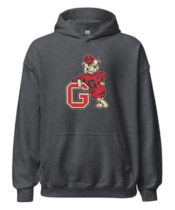Vintage Georgia Leaning Bulldog Mascot Art Hoodie Sweatshirt - NCAA Retro Shirts