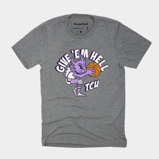 Vintage Give Em Hell TCU Tee - Retro style NCAA Shirt for Fans, TCU Student Gifts Included