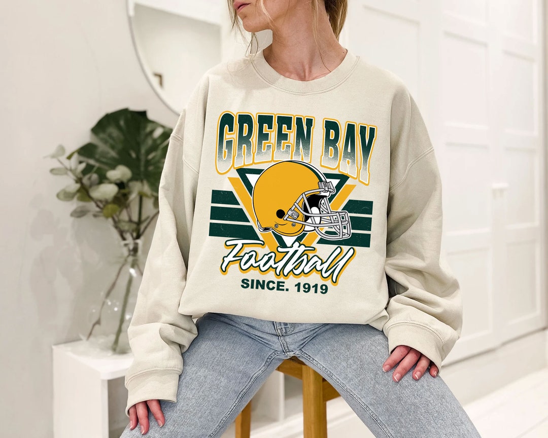 Vintage Green Bay Football Sweatshirt, Retro NFL Fans Shirt with College Shirts