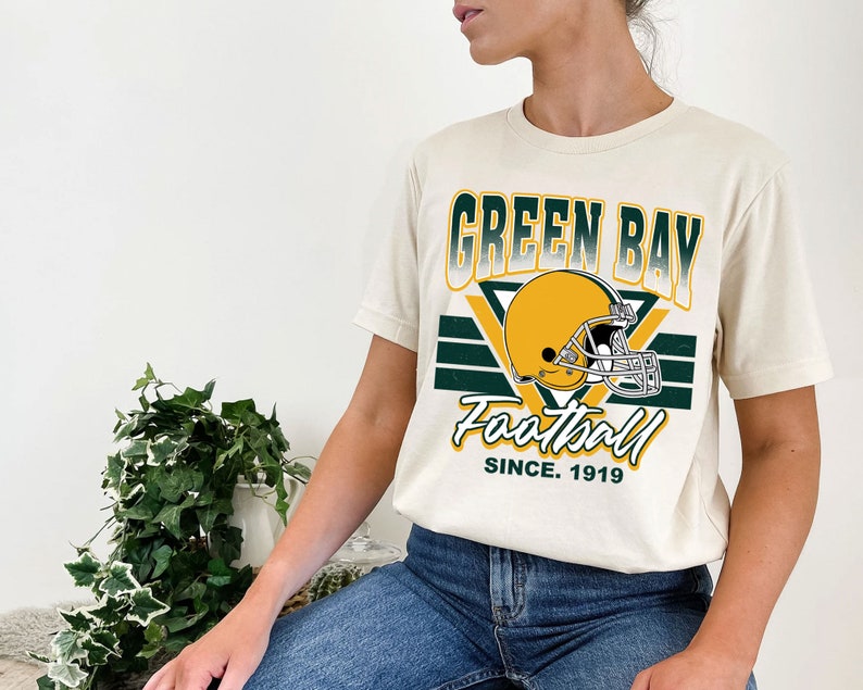Vintage Green Bay Football Sweatshirt, Retro NFL Fans Shirt with College Shirts - Image 4