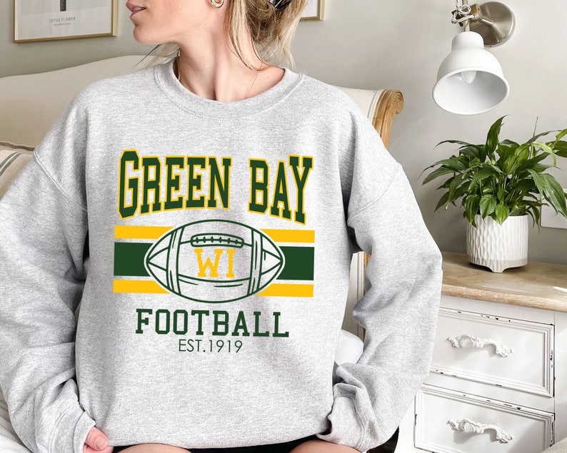 Vintage Green Bay Football Sweatshirt, Retro NFL Fans Shirt with NCAA Shirts for Men and Women - Image 2