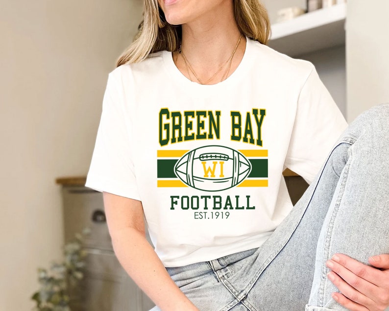 Vintage Green Bay Football Sweatshirt, Retro NFL Fans Shirt with NCAA Shirts for Men and Women - Image 3