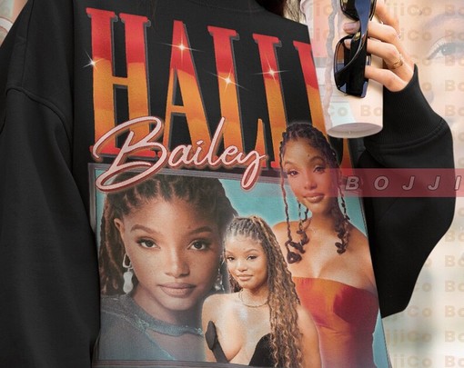Vintage Halle Bailey Sweatshirt, Halle Bailey Homage Tee, Halle Bailey Fan, Halle Bailey Sweater, Funny Movie Shirts - Image 4