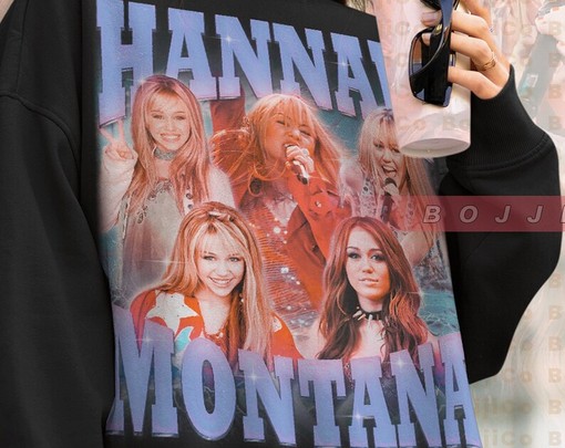 Vintage Hannah Montana Homage Sweater, Hip Hop Rap Shirt, American Sitcom Tees, Funny Movie Shirts for Women - Image 4