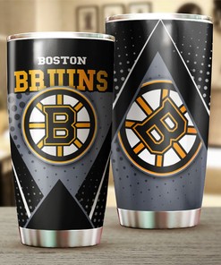 Vintage Hockey Design Tumbler for Boston Bruins NHL Fans