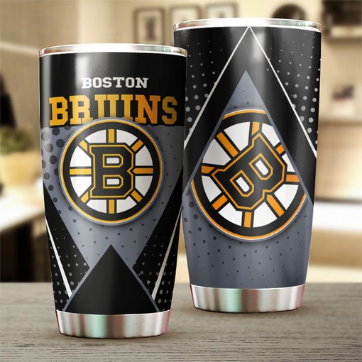Vintage Hockey Design Tumbler for Boston Bruins NHL Fans