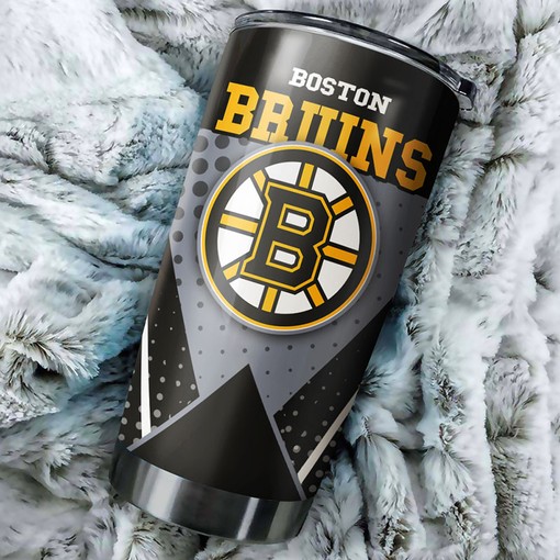 Vintage Hockey Design Tumbler for Boston Bruins NHL Fans - Image 2