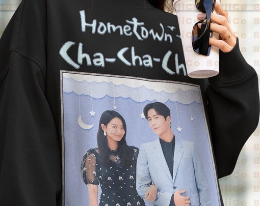 Vintage Hometown Chachacha Sweatshirt, Unisex Sweater, Kim Seon-ho Hong Du-sik Shin Min-a Yoon Hye-Jin Kim Ji-hyun - Image 4