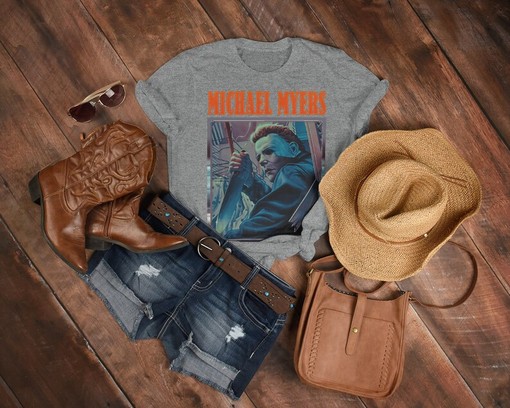 Vintage Horror Movie Homage Shirt - Retro Michael Myers and Friday the 13th T-Shirt - Image 3