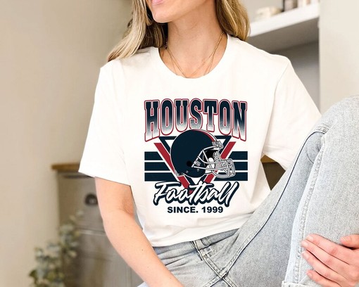 Vintage Houston Football Shirt for NFL Fans with NCAA Shirt Kids - Image 3