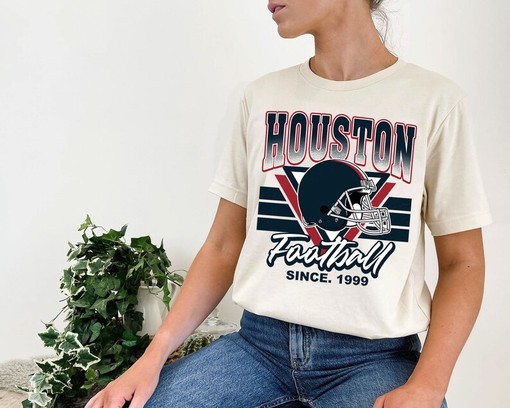Vintage Houston Football Shirt for NFL Fans with NCAA Shirt Kids - Image 4